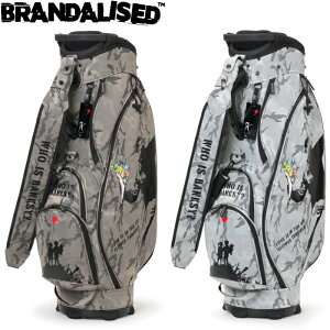 Banksy バンクシー ゴルフ BACB-04 カート キャディバッグ 9型 迷彩柄 【カーキ/グレー】