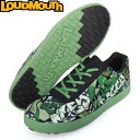 Loudmouth ラウドマウス LM-GS0005 スパイクレス ゴルフシューズ Tags Camo×Moss Green(159) タグスカモ×モスグリーン 無地/ビッグロゴ 【メンズ/レディース】