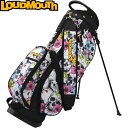 LOUDMOUTH ラウドマウス LM-CB0031 スタンドキャディバッグ 8.5型 Skull Flowers(151)スカルフラワーズ 47インチ対応 メ...