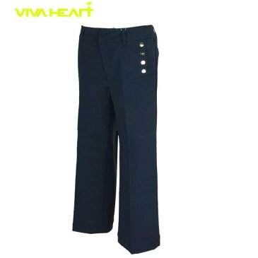 【9/1 エントリーでP9倍!】VIVA HEARTビバハート レディース ロングパンツ デニム調ストレッチ ワイドパンツ 012-76011