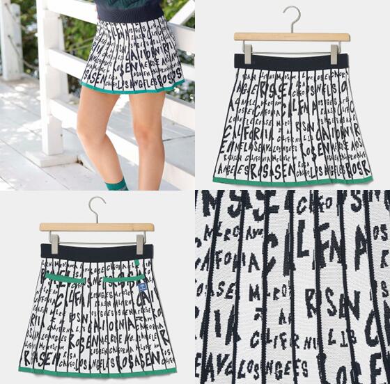 Rosasen × LOOSEMAN045-77842ロサーセン × ルーズマン レディースエコニット ジャカード スカート