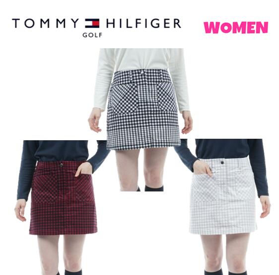 TOMMY HILFIGER GOLFトミーヒルフィガー ゴルフTHLA264WOMEN レディース千鳥チェック柄 スカート