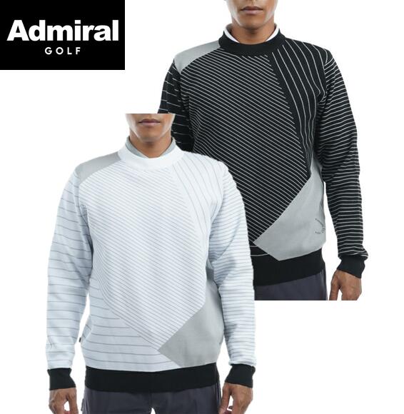 Admiral GOLFアドミラルゴルフADMA281MEN メンズパフォーマンスジオメトリッククルーネックニット