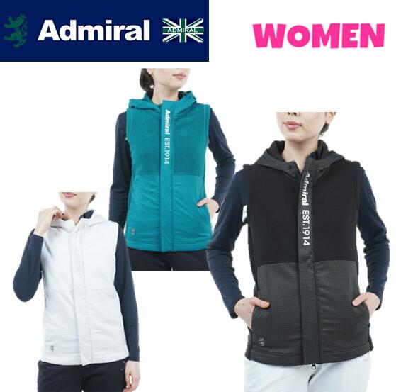 Admiral GOLFアドミラルゴルフADLA284WOMEN レディースミニリップフリースベスト