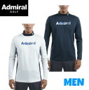 Admiral GOLFアドミラルゴルフADMA273MEN メンズロゴハイネックロングスリーブシャツ