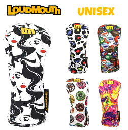 ▼▲▼▲▼ポイント10倍！▼▲▼▲▼LOUDMOUTHラウドマウス763-993ヘッドカバー ドライバー用Mona NeonLeopardRetroCrown HappyRingsNeonNebula