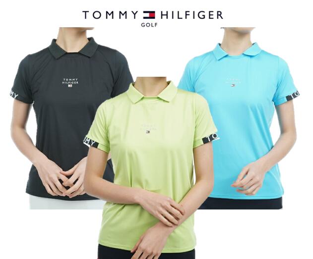 TOMMY HILFIGER GOLFTHLA338トミーヒルフィガー ゴルフ レディースロゴカフスシャツ プルオーバー