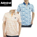 ▼▲▼▲▼ポイント10倍！▼▲▼▲▼Admiral GOLFADMA329アドミラルゴルフ メンズウォーターペイントロゴプリント シャツ その1