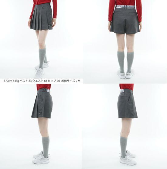 TOMMY HILFIGER GOLFトミーヒルフィガー ゴルフTHLA355WOMEN レディースレディース シャドウフラッグ プリーツキュロット