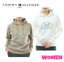 TOMMY HILFIGER GOLFトミーヒルフィガー ゴルフTHLA358WOMEN レディースカレッジロゴ フーディーパーカー