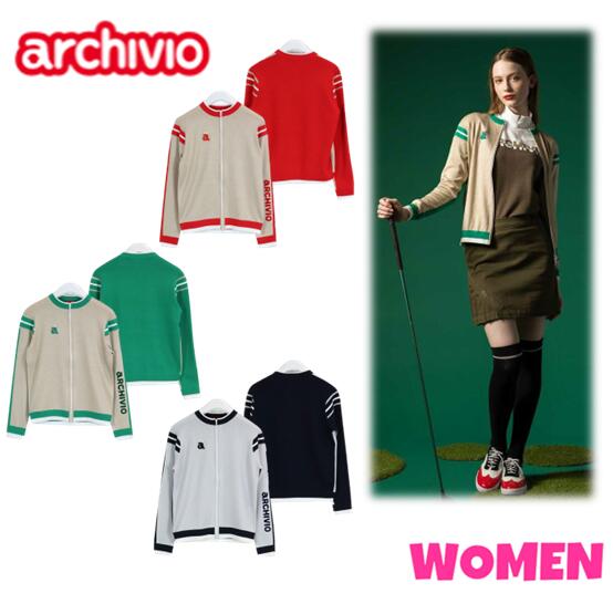 archivio アルチビオA318906WOMEN レディースコットン混 ラメ糸 ニットブルゾン