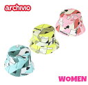archivio アルチビオA350406WOMEN レディースブロッキングレトロ総柄ハット