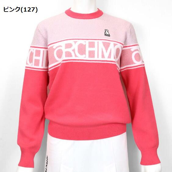 archivio アルチビオA418101WOMEN レディースロゴラインラメニットプルオーバー