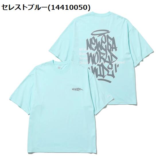 NEW ERA ニューエラ14410049 14410050 14410051メンズ レディース ユニセックス半袖 オーバーサイズド コットン TシャツGraffiti