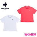 le coq sportif golfルコックスポルティフ ゴルフLG5SHS54LWOMEN レディースワイドシルエット モックネック 半袖 シャツ