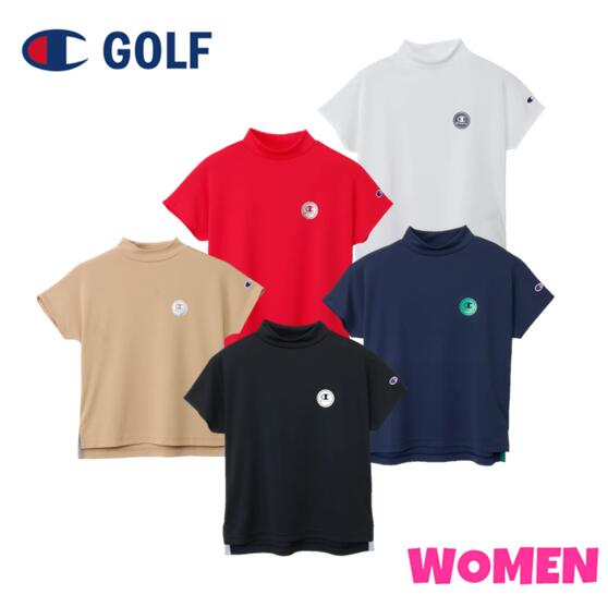 Champion GOLF チャンピオンゴルフCW-BG309 レディースショートスリーブモックネックシャツ