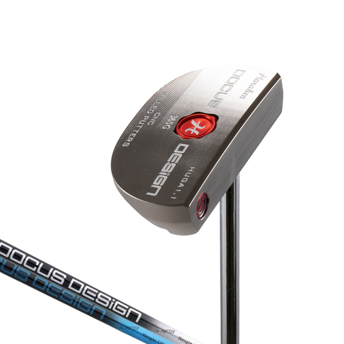 【ポイント5倍】ドゥーカス DOCUS パター HUGA 1.1（ベント） / （センター） パター カーボンシャフト 装着モデルBLACK SHADOWシリーズ