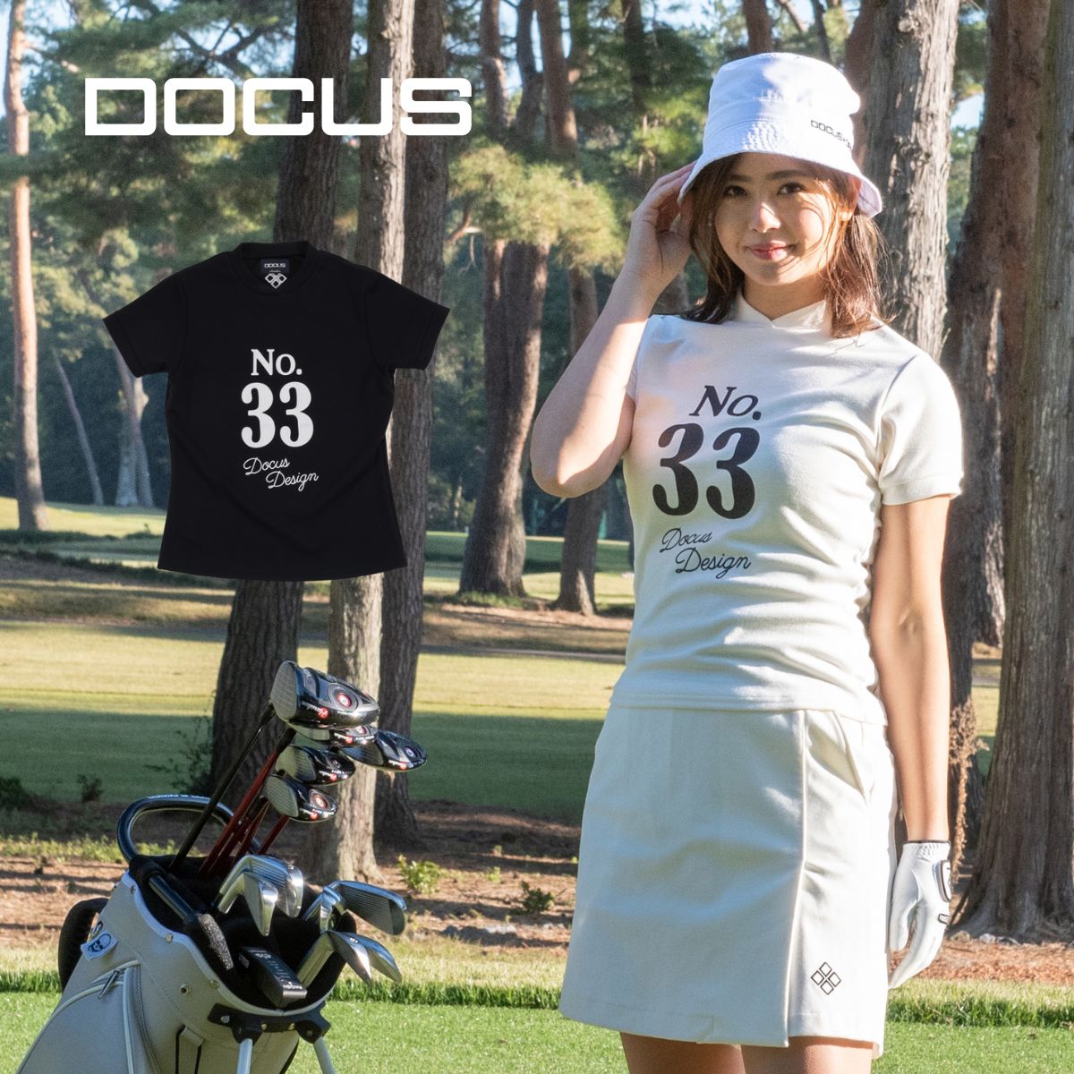 DOCUS レディース かわいい おしゃれ ゴルフウェア No.33 Shirt DCL23S004 ドゥーカス ゴルフポロ スポ..