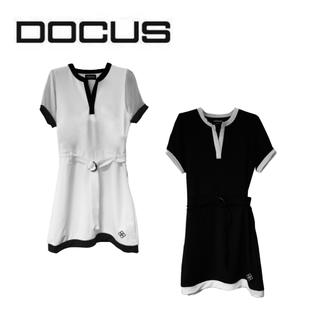 楽天SHOP DOCUS 楽天市場店ドゥーカス DOCUS ゴルフウェア ワンピース キーネック ワンピ DCL21S006 春 夏 アパレル ゴルフ ウェア レディース [あす楽] スポーツウェア レディースファッション