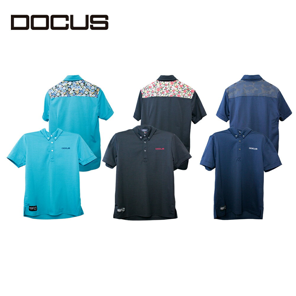 ドゥーカス DOCUS ゴルフウェア ポロシャツ ボタンダウン 半袖ポロ DCM21S005 BUTTON DOWN POLO 春 夏 アパレル ゴルフ ウェア メンズ  スポーツウェア メンズファッション