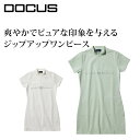 【ポイント5倍】【10%OFF】ゴルフウェア ワンピース レディース モックネック ゴルフ 半袖 ジップ Mockneck Onepiece シンプル かわいい...