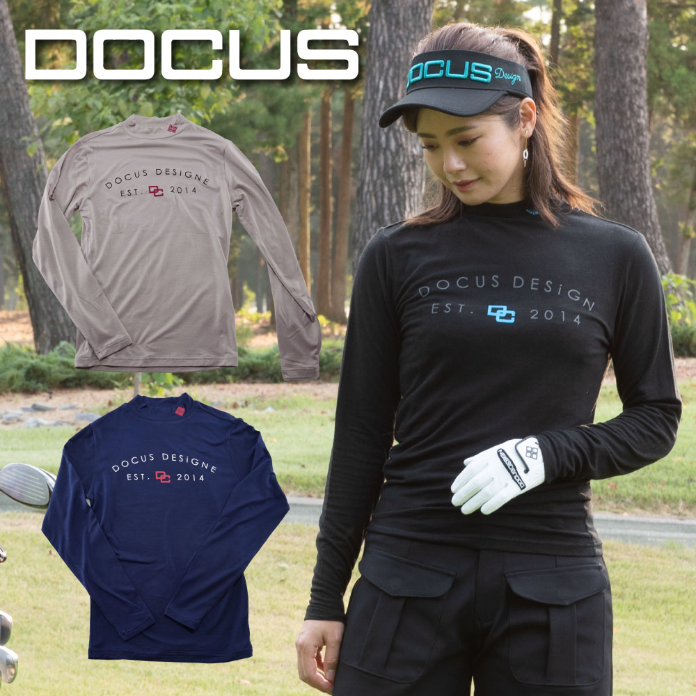 ドゥーカス DOCUS | モックネック プルオーバー DCL22A006 | レディース ゴルフウェア 秋冬 | アパレル かわいい おしゃれ 防寒 冬ゴルフ スポーツウェア レディースファッション | ブラック ベージュ ネイビー | S M L
