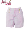 85%OFF アウトレットセール ジェリージョリー JeliJali レディースゴルフウェア マリンストライプショーツ ショートパンツ J-01503