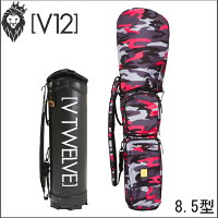 ヴィトゥエルヴV12メンズゴルフキャディバッグP/BLACKCAMOピンクブラックカモ8.5号着せ替えキャディバッグ(カバー+本体)V121721-CV13L