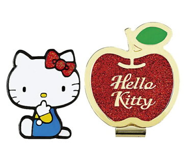 ゴルフ クリップマーカーHallo Kittyハローキティー リンゴ【RCP】