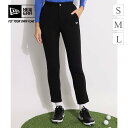 【セール品】 ニューエラ ダンボールテーパードパンツ(ブラック) ゴルフウェア レディース 秋冬 刺繍 スウェット テーパード スリム ゴルフ女子 CURUCU...