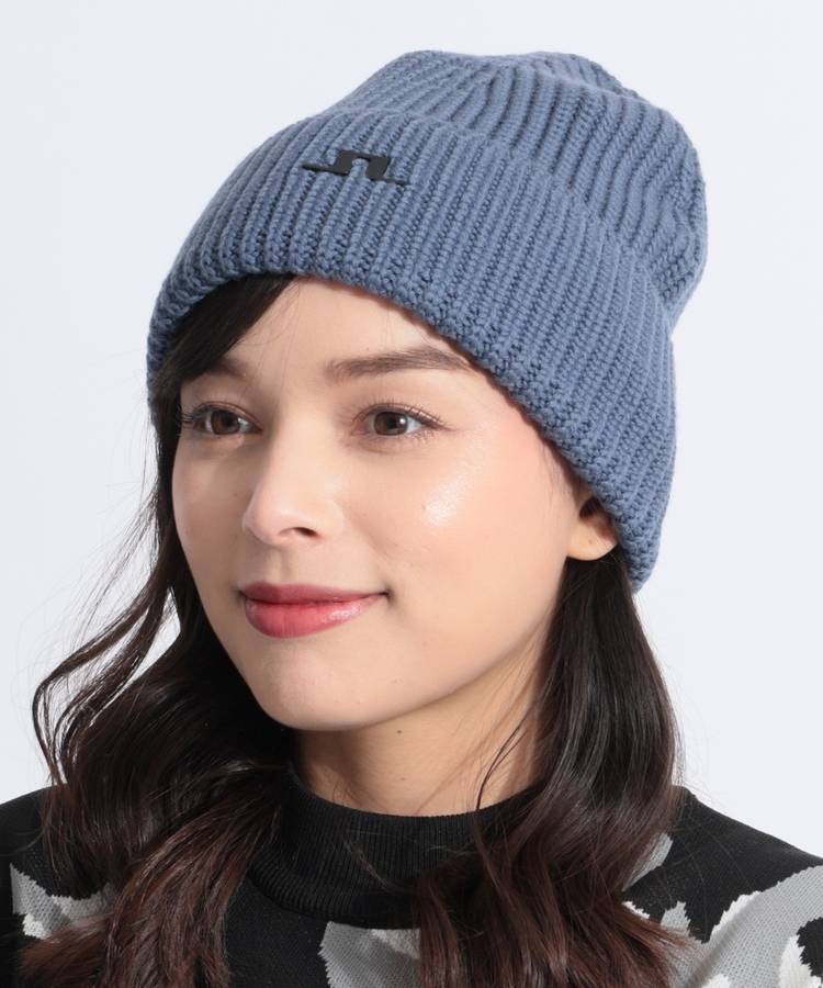 ジェイリンドバーグ ワンポイントロゴウールニット帽 ゴルフウェア レディース 秋冬 ゴルフ女子 CURUCURU