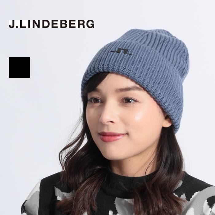 ジェイリンドバーグ ワンポイントロゴウールニット帽 ゴルフウェア レディース 秋冬 ゴルフ女子 CURUCURU