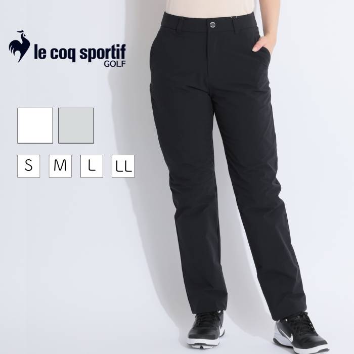 ルコックスポルティフ ゴルフ 【ヒートナビ撥水】シンプル中綿風テーパードパンツ ゴルフウェア レディ..