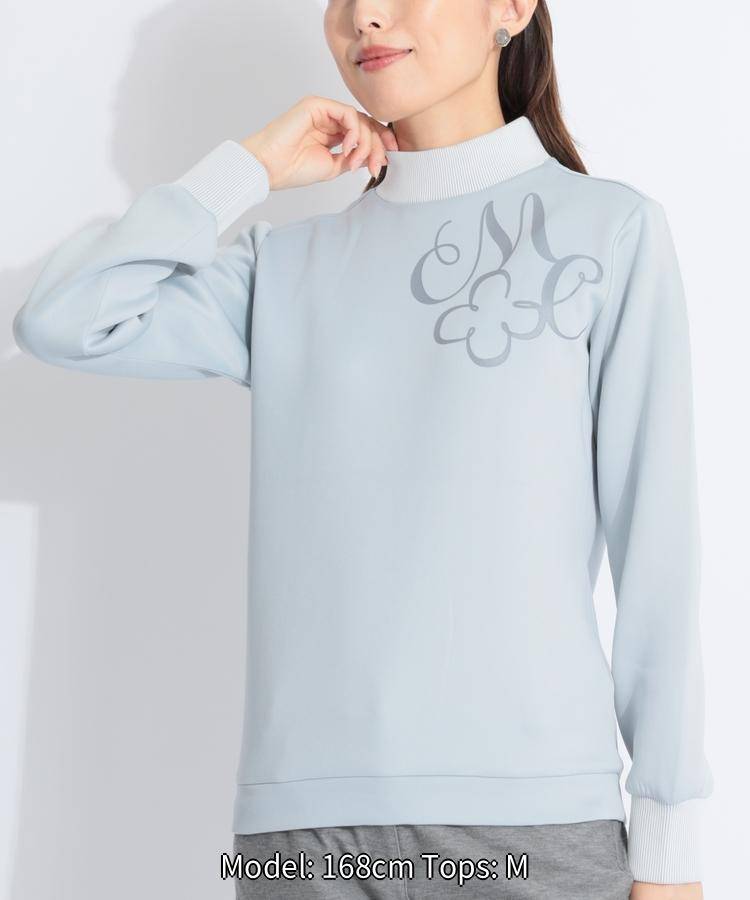 マリクレール 【保温ストレッチ】リブスタンドネック長袖プルオーバー ゴルフウェア レディース 秋冬 ゴルフ女子 CURUCURU