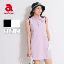 【セール品】 アルチビオ 【吸汗速乾UV】ベルト付きバックプリーツノースリーブワンピース ゴルフウェア レディース 春夏 ゴルフ女子 CURUCURU