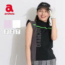 【セール品】 アルチビオ 【高ストレッチ】サイドロゴフリルスリーブモックネックカットソー ゴルフウェア レディース 春夏 ゴルフ女子 CURUCURU