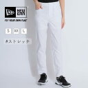 NE 【ストレッチ】ロゴ刺繍スキニーパンツ(ホワイト)