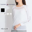 トミー ヒルフィガー ゴルフ 【速乾UV】メッシュ切替ラグランUネックインナー ゴルフウェア レディース 春夏 ゴルフ女子 CURUCURU
