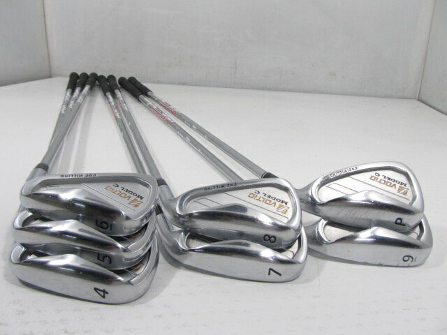 お買い得品！【3980円以上で送料無料】【即納】【中古】(7本セット)カタナゴルフ VOLTIO 4 MODEL C シルバー アイアン 2016 SPEEDER 550 4〜9.P