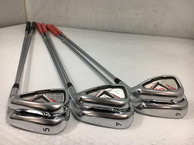 【3980円以上で送料無料】【即納】【中古】(6本セット)ブリヂストン ツアーステージ Xブレード GR アイアン 2010 GS85 5〜9.P