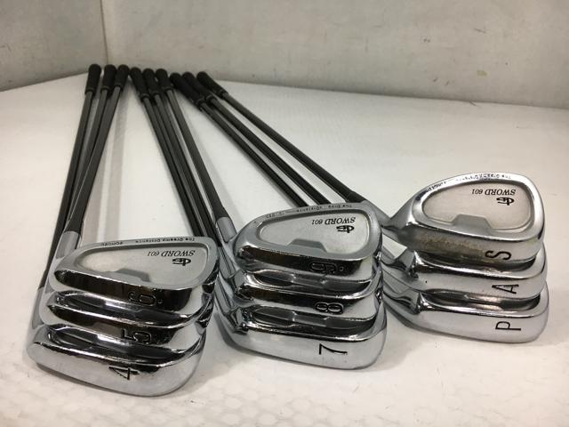 【3980円以上で送料無料】【即納】【中古】(9本セット)カタナゴルフ SWORD 601 アイアン オリジナルカーボン 4〜9.P.A.S