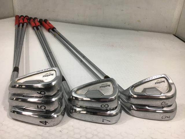 【3980円以上で送料無料】【即納】【中古】(7本セット)ブリヂストン ツアーステージ TS-201 アイアン D/Gライト 4〜9.P