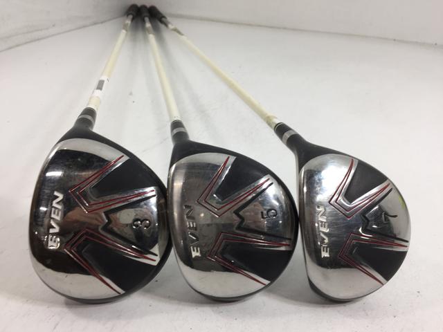【3980円以上で送料無料】【即納】【中古】アメリカン倶楽部 EVEN フェアウェイ(3本セット) オリジナルカーボン 3W.5W.7W