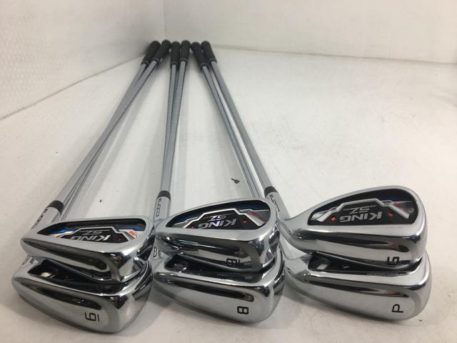 お買い得品！【3980円以上で送料無料】【即納】【中古】(6本セット)コブラ KING SPEED ZONE (スピードゾーン) アイアン ワンレングス (USA仕様) オリジナルスチール 6〜9.P.A
