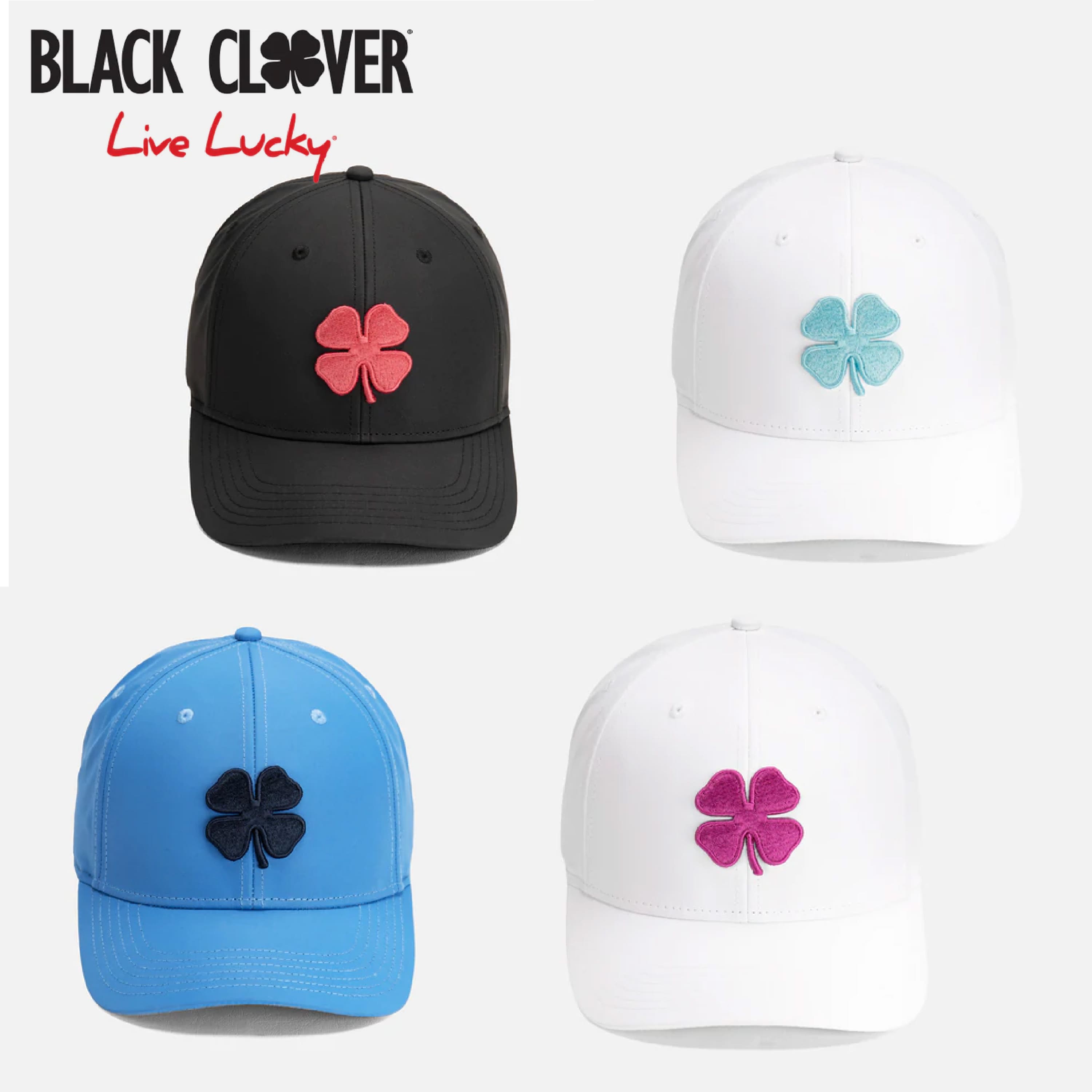 【送料無料】ヘッドウェア BLACK CLOVER ブラッククローバー COOL LUCK ＃6 ＃7 ＃8 キャップ 帽子 ゴルフウェア