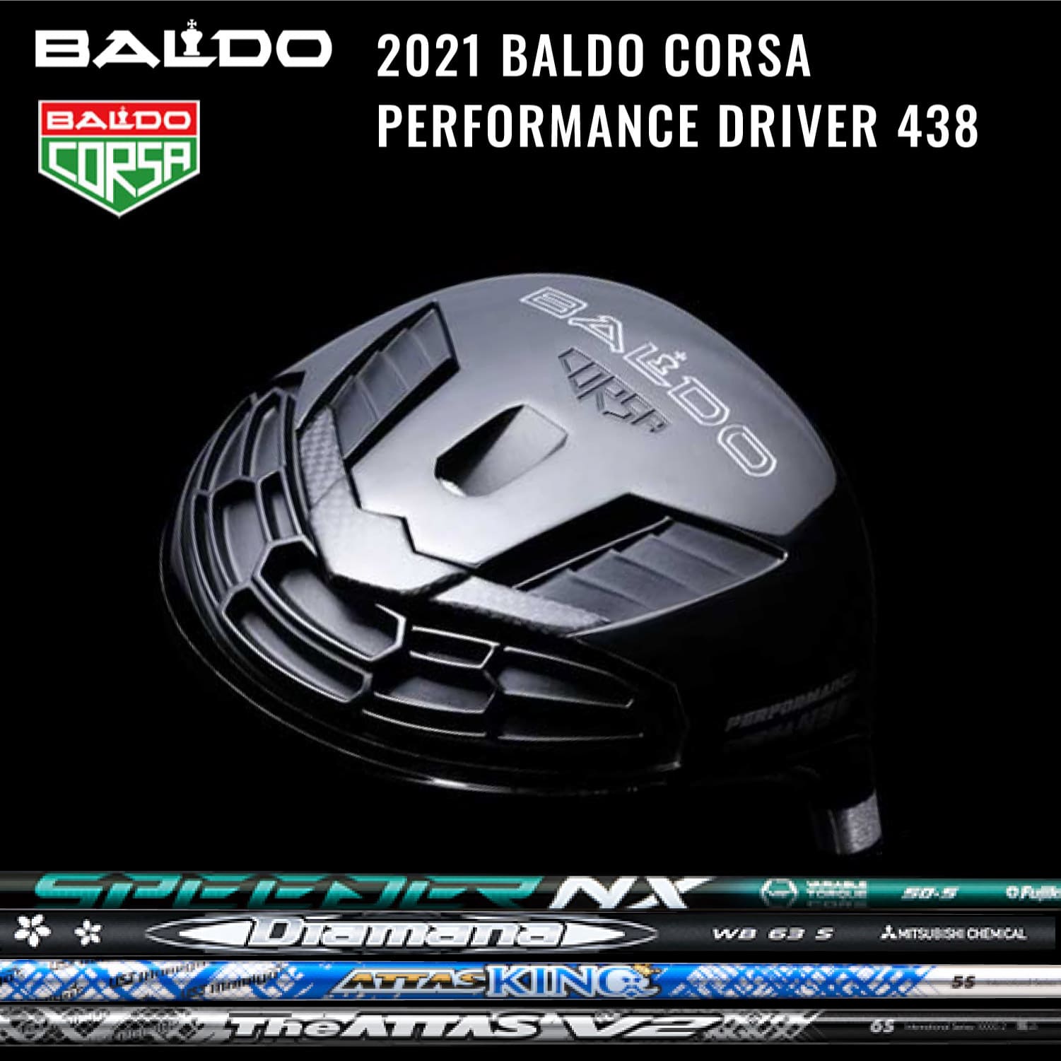 【特価】ドライバー BALDO CORSA PERFORMANCE DRIVER BC 438 2021年モデル バルドコルサ SPEEDER NX Diamana ATTAS