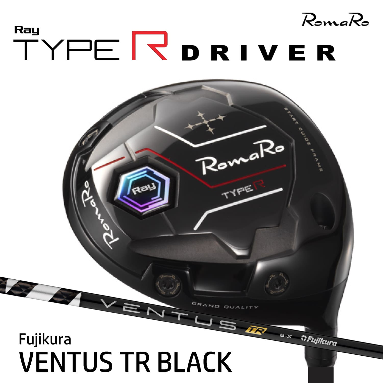 RomaRo Ray TYPE R Driver VENTUS TR BLACK ロマロ レイ タイプアール ドライバー カーボンシャフト ゴルフクラブ