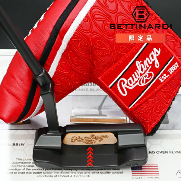 ベティナルディ ローリングス コラボ 限定パター BB1W 証明書付 右用 34インチ USモデル BETTINARDI Rawlings LIMITED RUN 2025 野球 ベースボール
