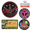 スコッティキャメロン ステッカー 4枚セット Scotty Cameron 7ポイントクラウン スクリプト / ジャックザドンキー / サークルT / ピースペインター