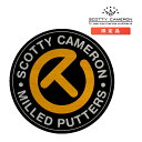 スコッティキャメロン ラージ サークルT ステッカー オレンジ/ ブラック Scotty Cameron Large Circle T STICKER